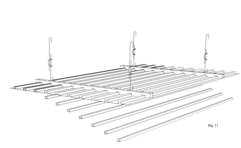 Детайл на таван Luxal